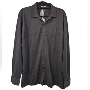 NWT Coofandy Muscle Fit Dress Shirt Size L
